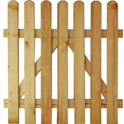 SHOWOOD Ξύλινη Πόρτα Φράχτη σε Μπεζ Χρώμα 80cm x 1m Κωδικός: 30003