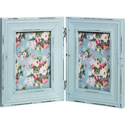 Sass and Belle Κορνίζα Delilah Double Photo Frame Blue HEART642