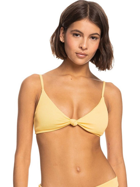 Roxy Love The Surf Knot Bikini Top Τριγωνάκι Κίτρινο ERJX304759-NFK0