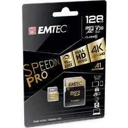 Emtec Speedin Pro microSDXC 128GB Class 10 U3 V30 UHS-I + Adapter