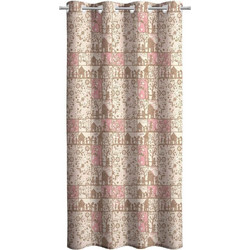 Saint Clair Παιδική Κουρτίνα με Τρουκς 160x250 Tina Beige