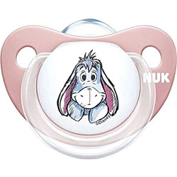 Nuk Tredline Disney Winnie The Pooh Garry Ανατομική Ορθοδοντική Πιπίλα Σιλικόνης 0-6m Ροζ