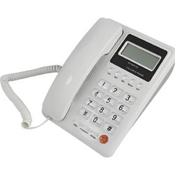 KX-T8001CID Ενσύρματο Τηλέφωνο για Ηλικιωμένους Λευκό