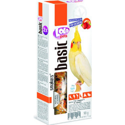 Lolo Pets Basic Smakers Cockatiel with Fruits 90gr