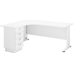 Woodwell Superior Γωνιακό Επαγγελματικό Γραφείο Ξύλινο 180x70x75cm ΕΟ995L,2