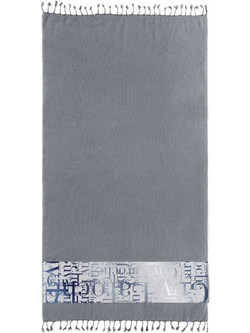 Guy Laroche Pestemal 12 Πετσέτα Παρεό Θαλάσσης Ανθρακί 90x170cm