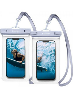 Θήκη κινητού Spigen(R) (x2.Pack) Universal Waterproof Up to 6.9-inch Aqua Blue