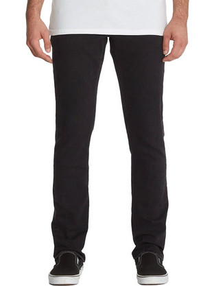 Volcom Vorta Ανδρικό Τζιν Παντελόνι Slim Εφαρμογή Μαύρο A1912302-BKO