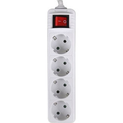 Πολύπριζο Lamtech LAM023718 4 θέσεων 1.4m - Λευκό