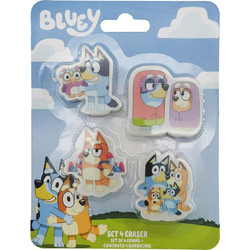 Bluey Set 4 erasers 12 Τεμ