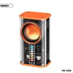 Remax Mini RB-M68 Ηχείο Bluetooth 5W Μαύρο Πορτοκαλί
