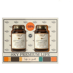 Sky Premium Life Glucomannan Complex Συμπλήρωμα Διατροφής με 100mg 2x60 Κάψουλες