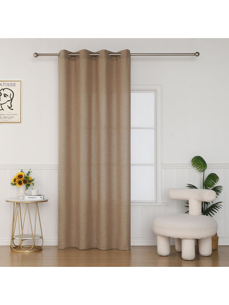 Βιοκαρπέτ Κουρτίνα με Τρουκς 140x285 Felicia 04 Beige