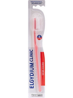 Elgydium Clinic 25/100 Medium Οδοντόβουρτσα Ροζ