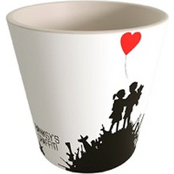 Επαναχρησιμοποιούμενο ποτήρι (R-Pet) Espresso Quy Cup Banksy Kids On Guns Hill 90ml RPETBAMB10-946