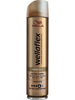 Wella Wellaflex Power Halt 4 Extra Strong Hold Λακ Μαλλιών Πολύ Δυνατό Κράτημα 250ml