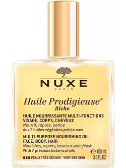 Nuxe Huile Prodigieuse Riche Βιολογικό Ξηρό Λάδι για Πρόσωπο Σώμα & Μαλλιά 100ml