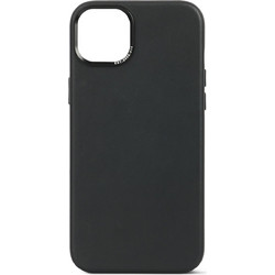 Decoded Leather Back Cover Black (iPhone 15)