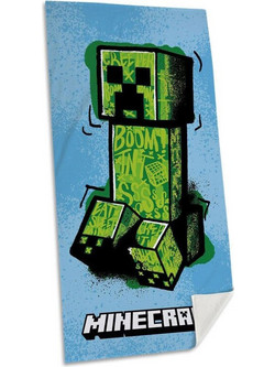 Kids Licensing Minecraft Παιδική Πετσέτα Θαλάσσης Γαλάζια