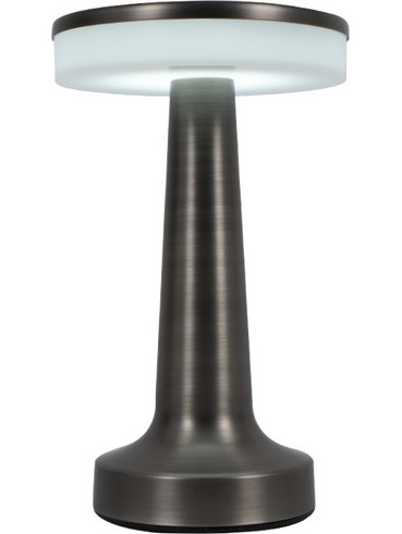 InLight 3038 Πορτατίφ Αφής LED με Μπαταρία Μαύρο Φ15.5xΥ20.5cm