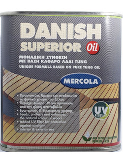 Mercola Danish Λάδι Εμποτισμού Ξύλου Έτοιμο προς Χρήση 500ml