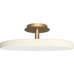 Φωτιστικό Οροφής - Πλαφονιέρα Asteria 2329 Φ60x21cm Led 2300lm 37W 3000K White-Brass Umage