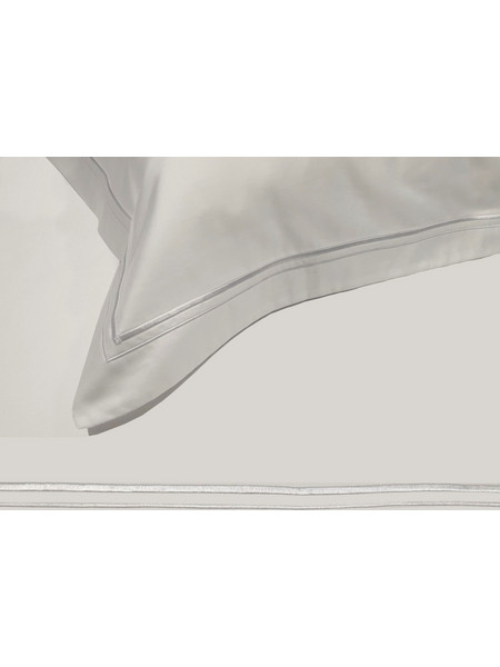 Μαξιλαροθήκη OXFORD Cotton Satin Plain Line TC310 Cotton 100% Two Lines 55x75+5