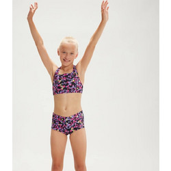 Speedo Allover Boyleg Short Αθλητικό Παιδικό Μαγιό Bikini Set για Κορίτσι Πολύχρωμο 80031071-4734