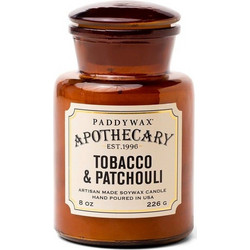 Κερί Σόγιας Αρωματικό Apothecary Tobacco And Patchouli 226gr Paddywax Κερί Σόγιας