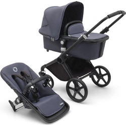 Bugaboo Fox Cub Καρότσι Μωρού 2 σε 1 Complete Black Stormy Blue