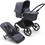 Bugaboo Fox Cub Καρότσι Μωρού 2 σε 1 Complete Black Stormy Blue