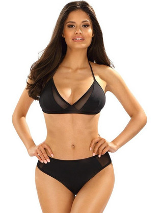 Lorin Bikini Set Τριγωνάκι Μαύρο L-1165