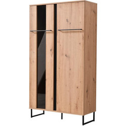 ΒΙΤΡΙΝΑ SARDINIA 2K VS1 ARTISAN OAK / ΜΑΥΡΟ 84.5Χ35Χ153.5ΕΚ(ΜΕΛΑΜΙΝΗ) - 11008232