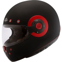 SMK Retro Matt Black Κράνος Μηχανής Full Face 1650gr