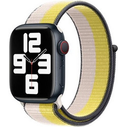 Devia Nylon Braided Two tone Λουράκι Υφασμάτινο Oat Milk (Apple Watch 42 / 44 / 45mm)