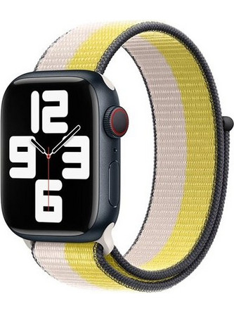 Devia Nylon Braided Two tone Λουράκι Υφασμάτινο Oat Milk (Apple Watch 42 / 44 / 45mm)