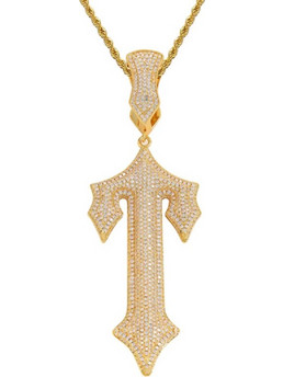 Trap Style T - Cross 005T, Κολιέ, Μεταλλικό, Αλυσίδα 20 inch Trap Style, Χρυσό