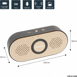 Avlink Bopp Ηχείο Bluetooth 3W Χρυσό