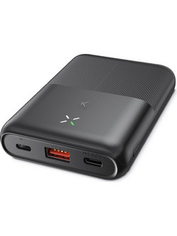 Ksix Ultra Slim Power Bank 10000mAh 22.5W με Θύρα USB-A Black