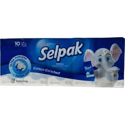 SELPAK ΧΑΡΤΟΜΑΝΤΗΛΑ 4 φύλλων (Συσκευασία 10τεμ)