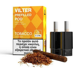 Tobacco 20mg 2ml Aspire Vilter Prefilled Pods 2τμχ