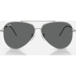 Ray-Ban RB0101S 003 Ανδρικά Γυαλιά Ηλίου Aviator Μεταλλικά Ασημί με Μαύρο Καθρέπτη Φακό