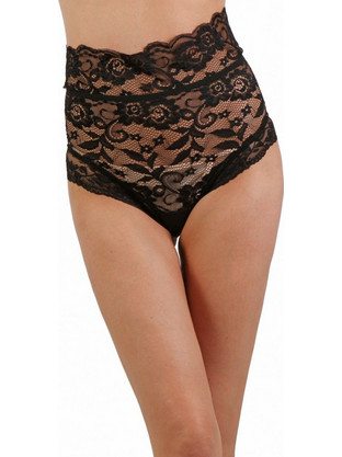 High-waisted lace panties