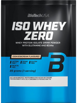 Biotech USA ISO Whey Zero Cookies & Cream Πρωτεΐνη Ορού Γάλακτος Γράμμωσης Χωρίς Λακτόζη & Γλουτένη 25gr