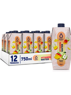 MINOA Βιταμινούχο Νερό Mango Apple σε Χάρτινη Φυσική Συσκευασία 750ml - 12 τεμάχια