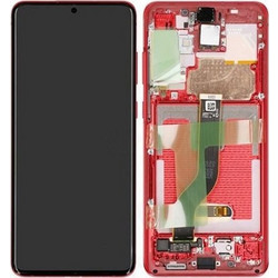 Original Οθόνη Samsung G985F/G986F Galaxy S20 Plus Aura Red & Μηχανισμός αφής GH82-22134A