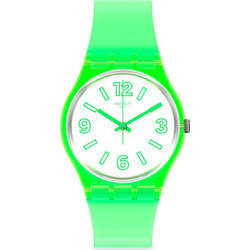 Swatch Electric Frog Γυναικείο Ρολόι με Λαχανί Καουτσούκ Λουράκι GG226