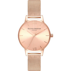 Olivia Burton Sunray Γυναικείο Ρολόι με Ροζ Χρυσό Μεταλλικό Μπρασελέ OB16MD84