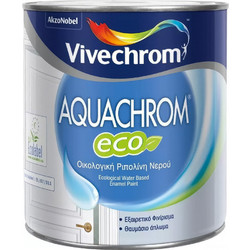 Vivechrom Aquachrom Eco Ριπολίνη Νερού Ξύλου Λευκό Satin 0.75lt