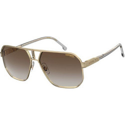 Carrera CA1062/S J5G/86 Ανδρικά Γυαλιά Ηλίου Τετράγωνα Μεταλλικά Καφέ με Καφέ Καθρέπτη Φακό